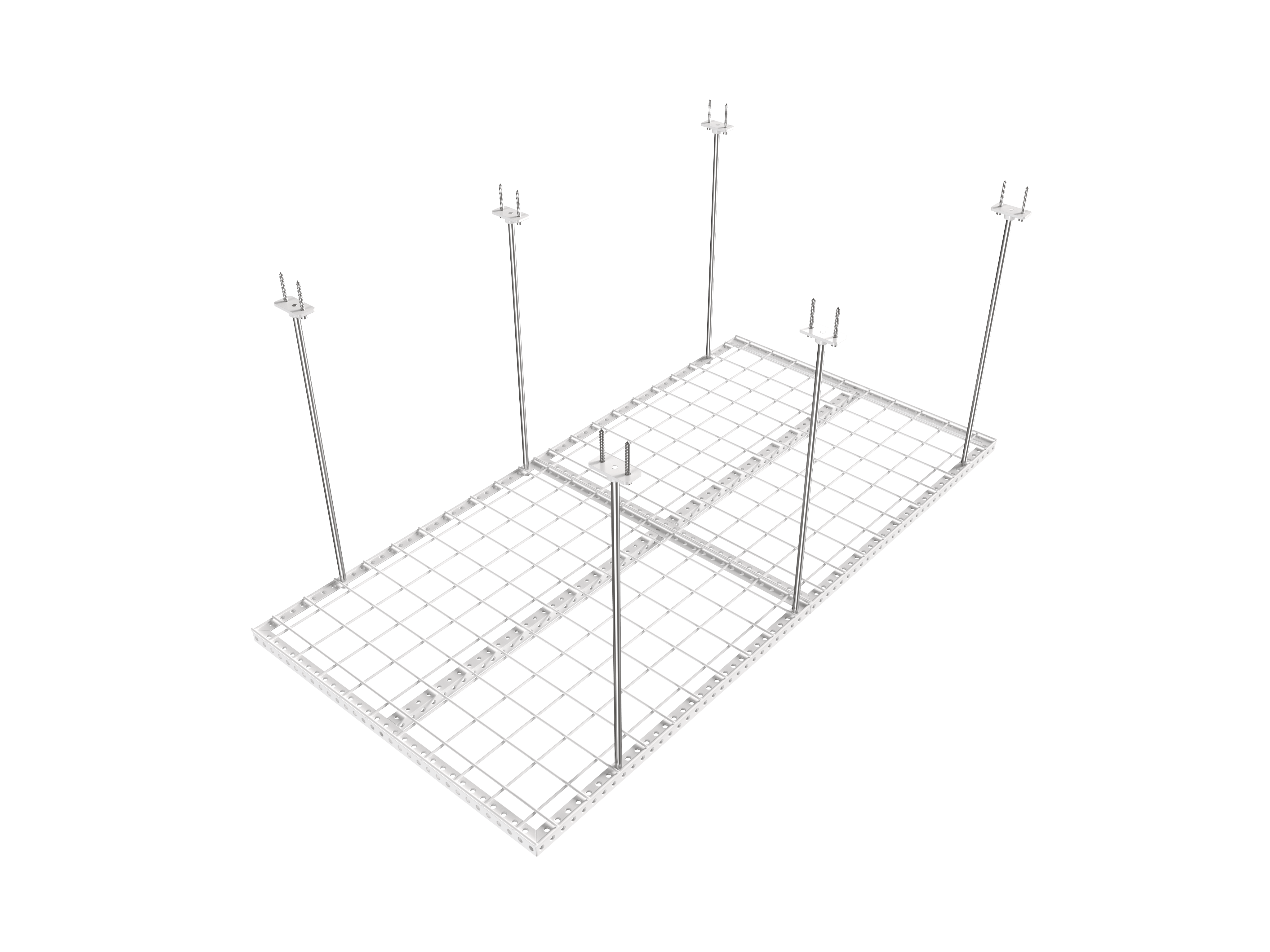 Dura-Lift Elevate Adjustable Height Overhead Garage Door Ceiling Double Storage Platform (31 in W x 62 in D)