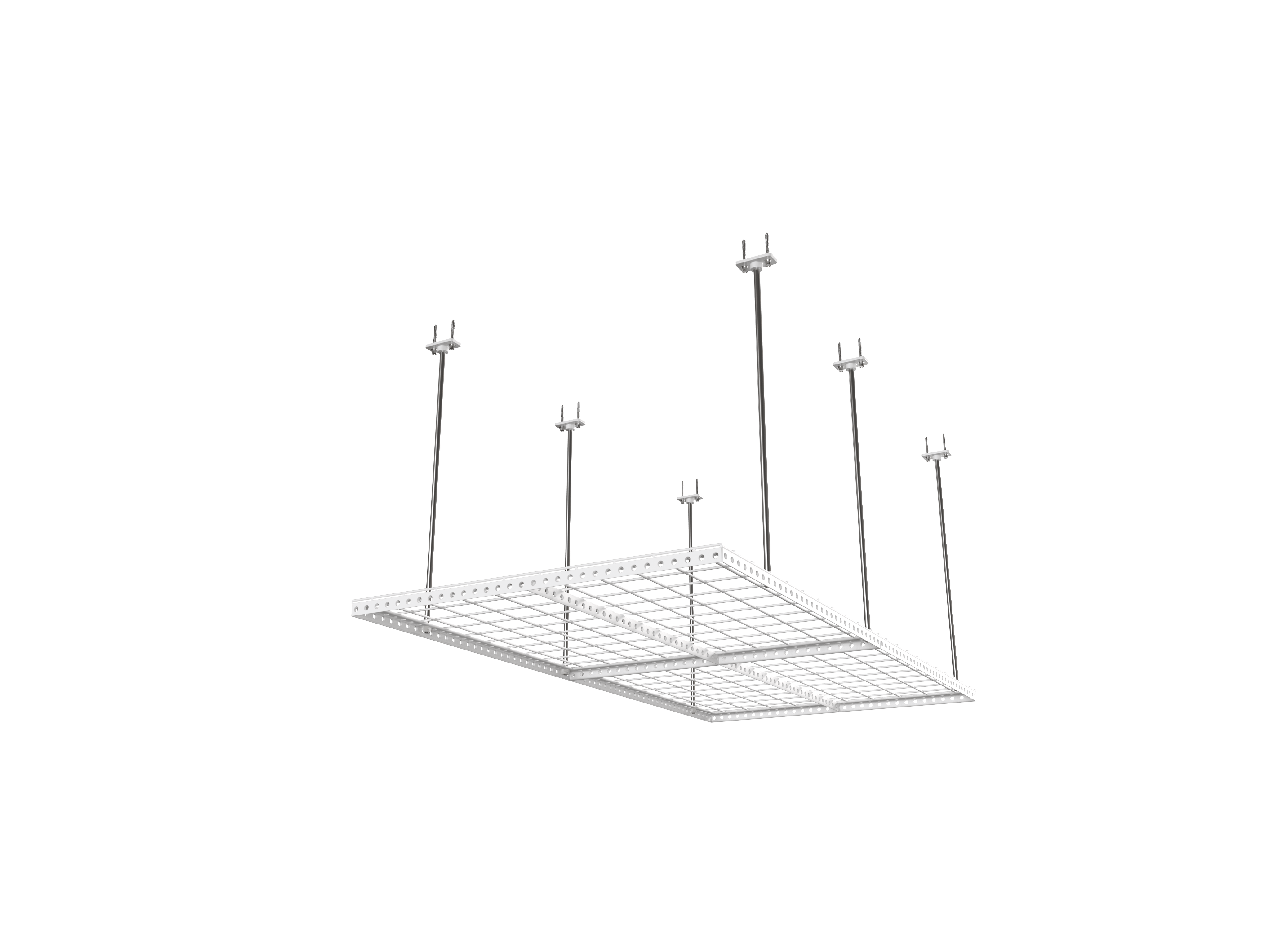 Dura-Lift Elevate Adjustable Height Overhead Garage Door Ceiling Double Storage Platform (31 in W x 62 in D)