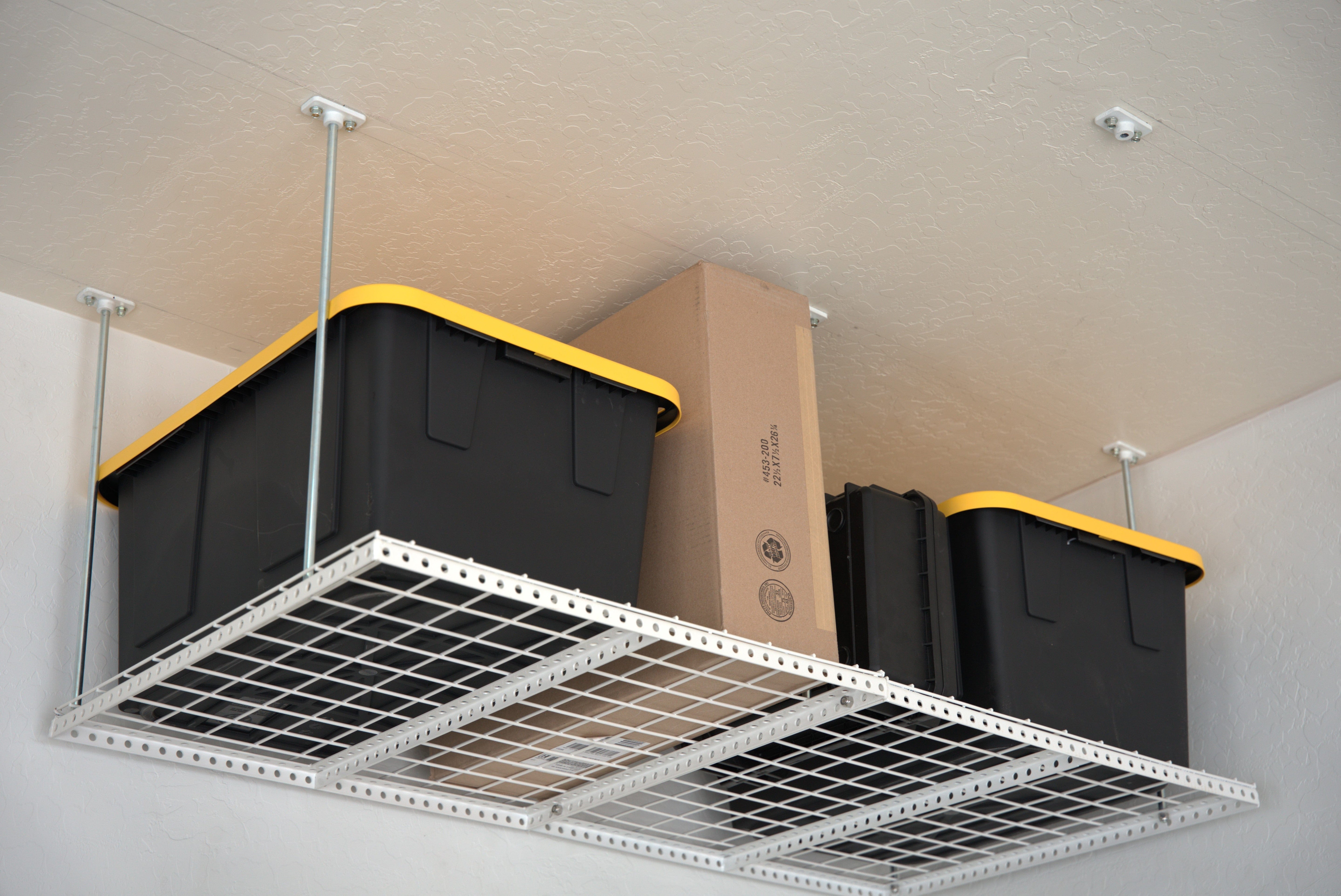 Dura-Lift Elevate Adjustable Height Overhead Garage Door Ceiling Double Storage Platform (31 in W x 62 in D)