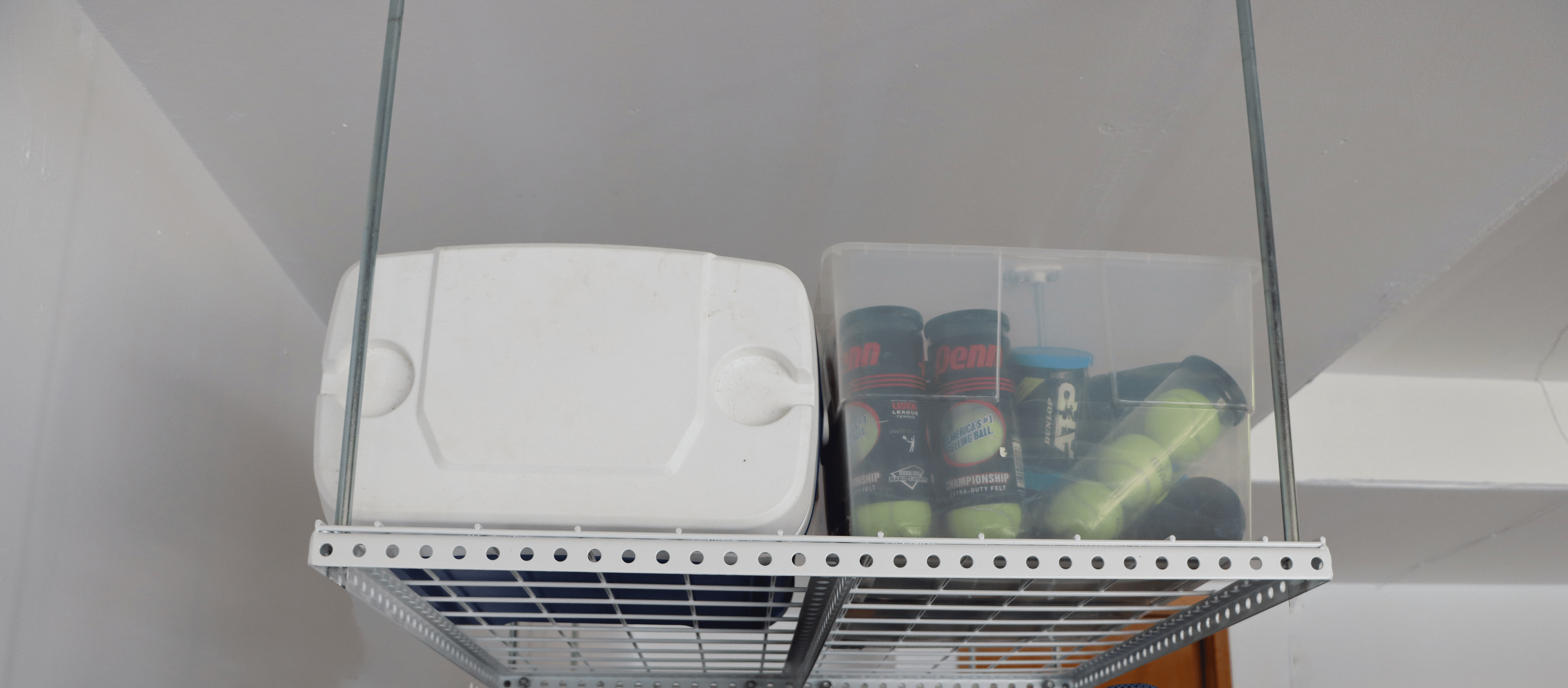 Dura-Lift Elevate Adjustable Height Overhead Garage Door Ceiling Double Storage Platform (31 in W x 62 in D)