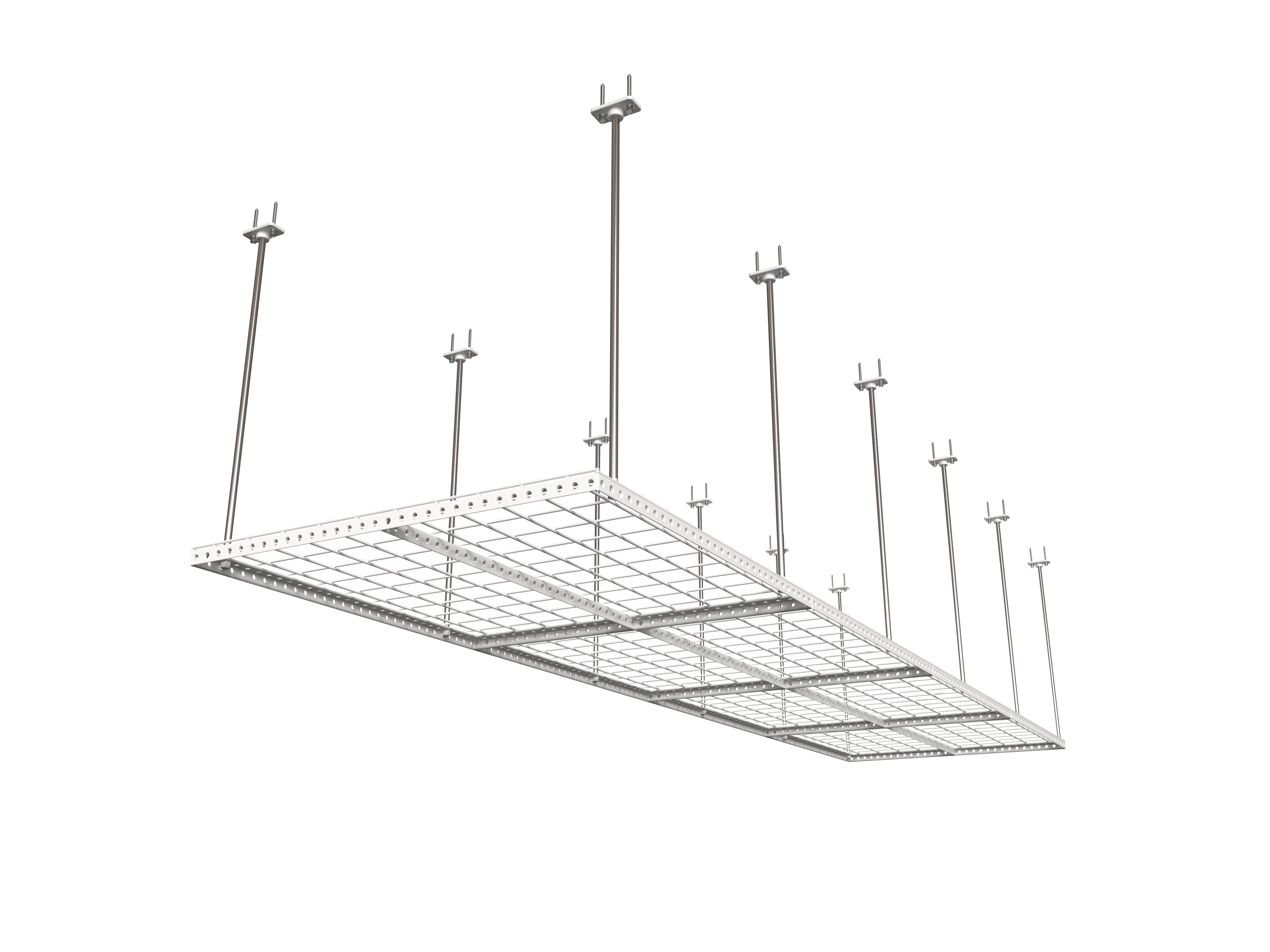 Dura-Lift Elevate Adjustable Height Overhead Garage Door Ceiling Quad Platform (31 in. W x 124 in. D)