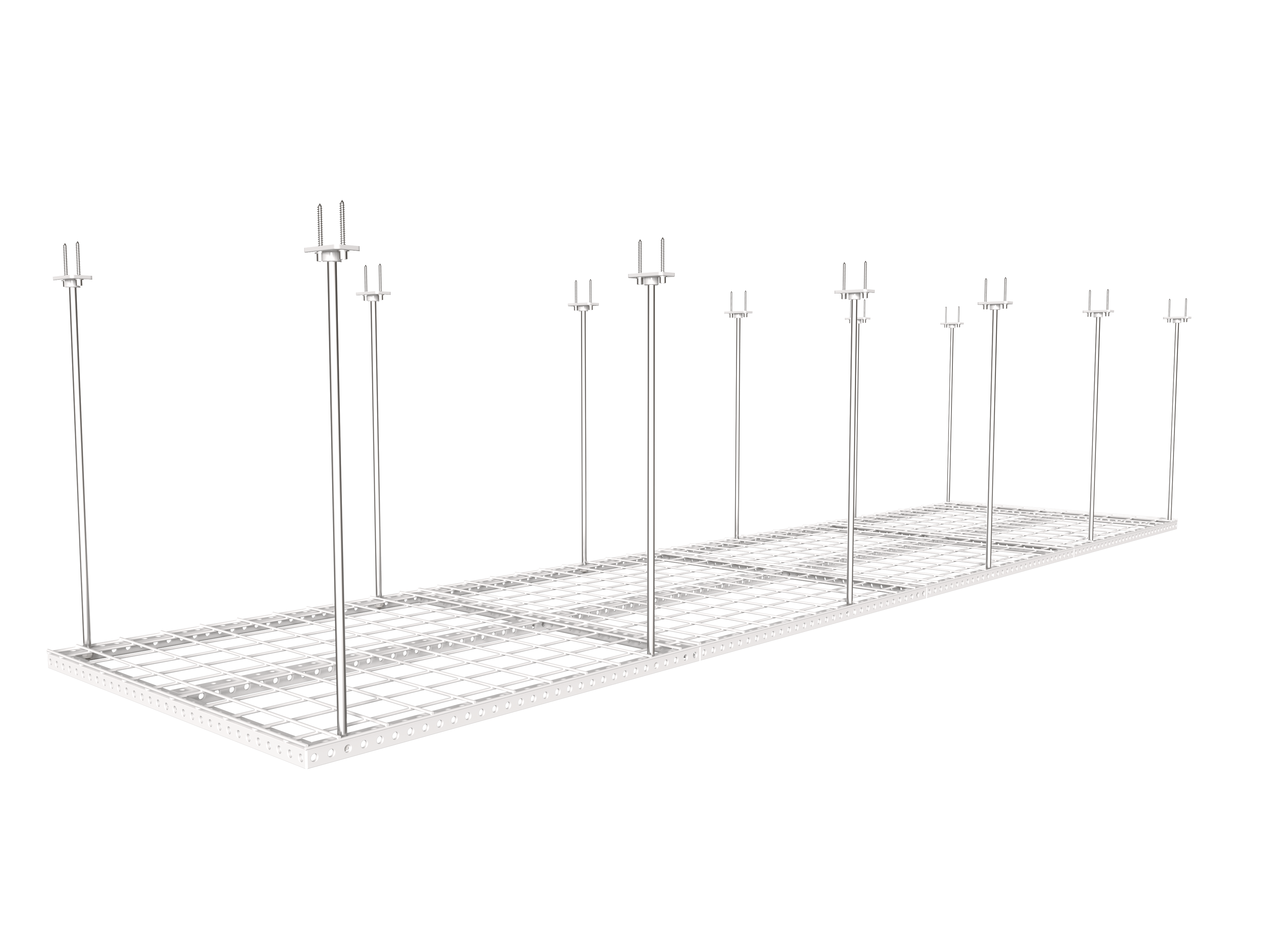 Dura-Lift Elevate Adjustable Height Overhead Garage Door Ceiling Quad Platform (31 in. W x 124 in. D)