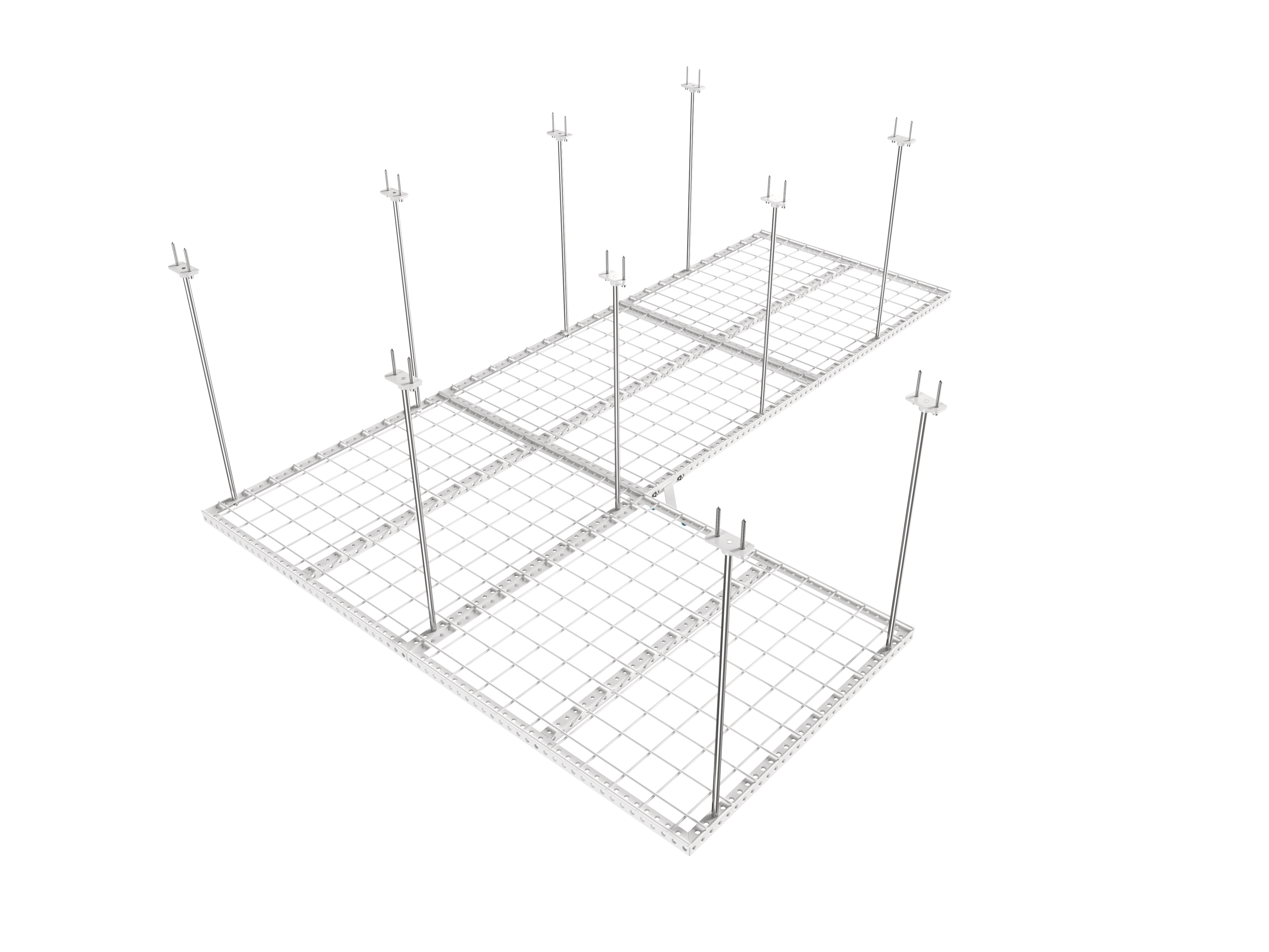 Dura-Lift Elevate Adjustable Height Overhead Garage Door Ceiling Quad Platform L