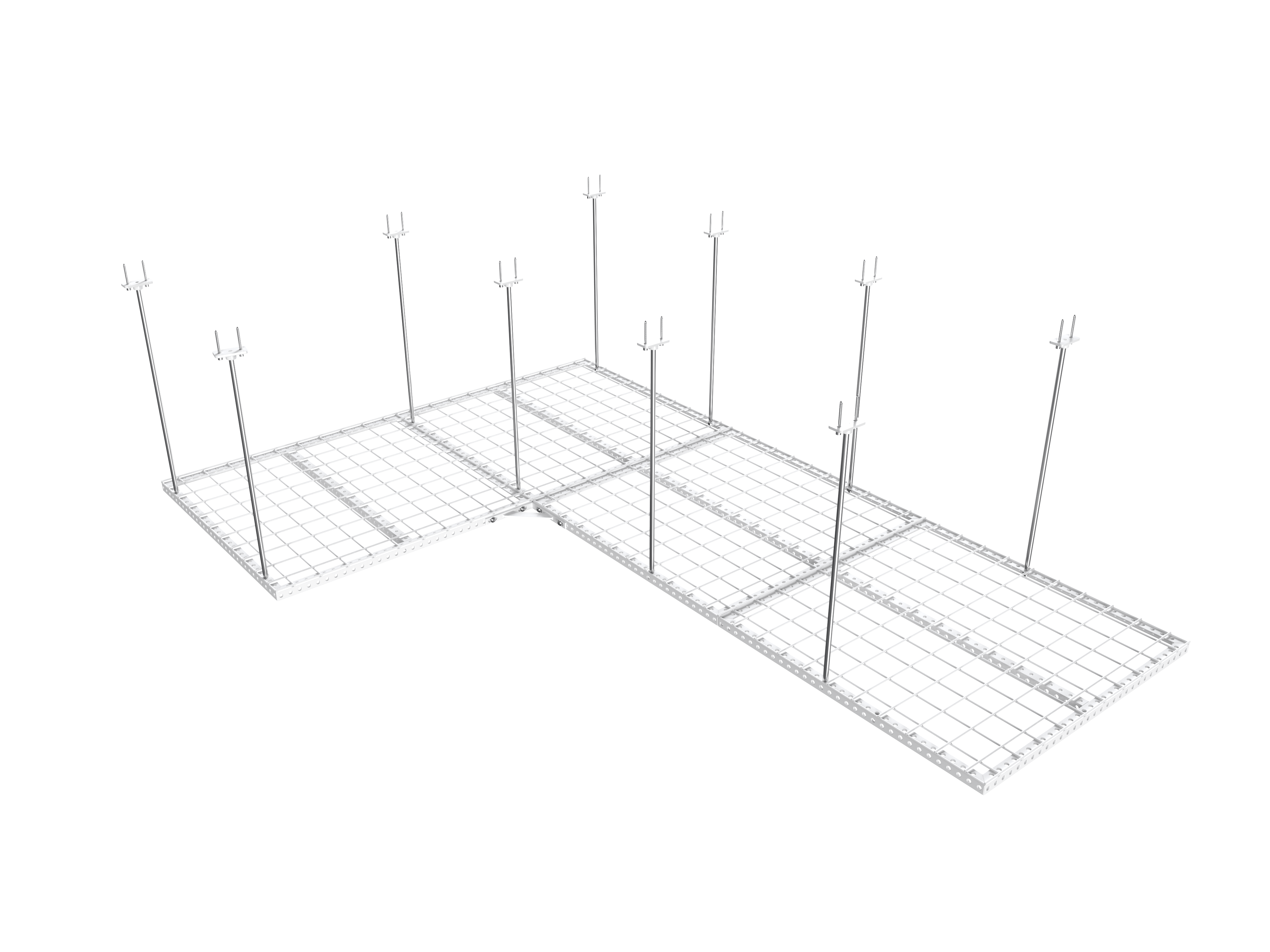 Dura-Lift Elevate Adjustable Height Overhead Garage Door Ceiling Quad Platform L