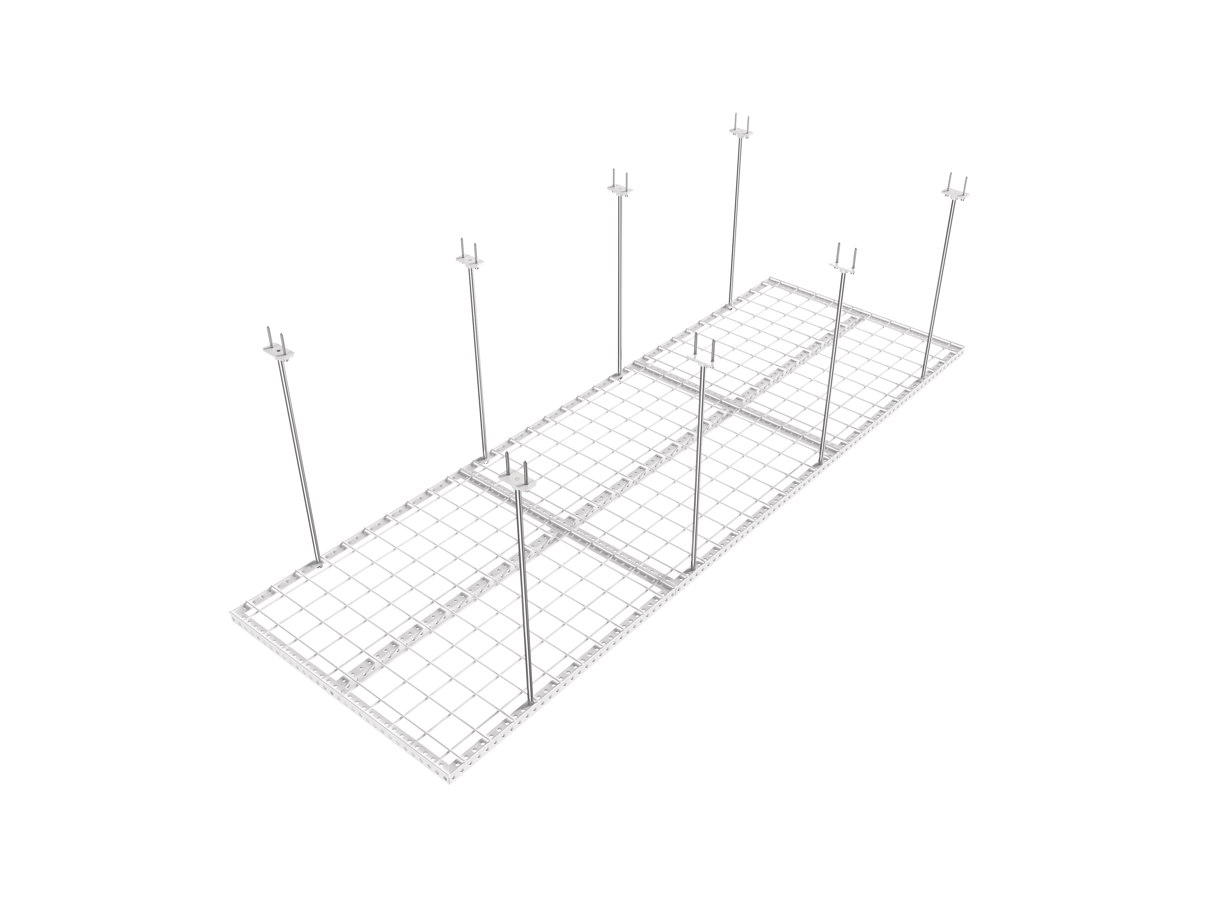 Dura-Lift Elevate Adjustable Height Overhead Garage Door Ceiling Triple Platform (31 in. W x 93 in D)