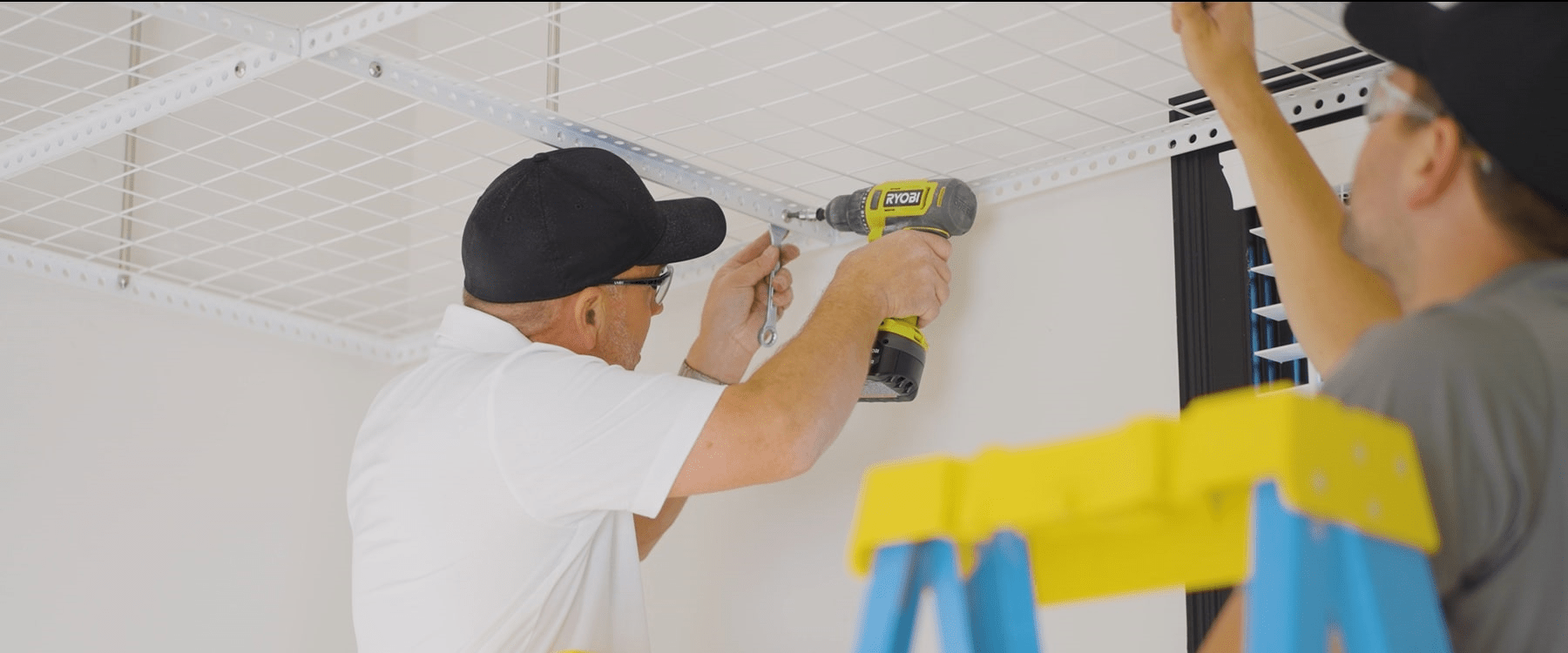 Dura-Lift Elevate Adjustable Height Overhead Garage Door Ceiling Quad Platform L