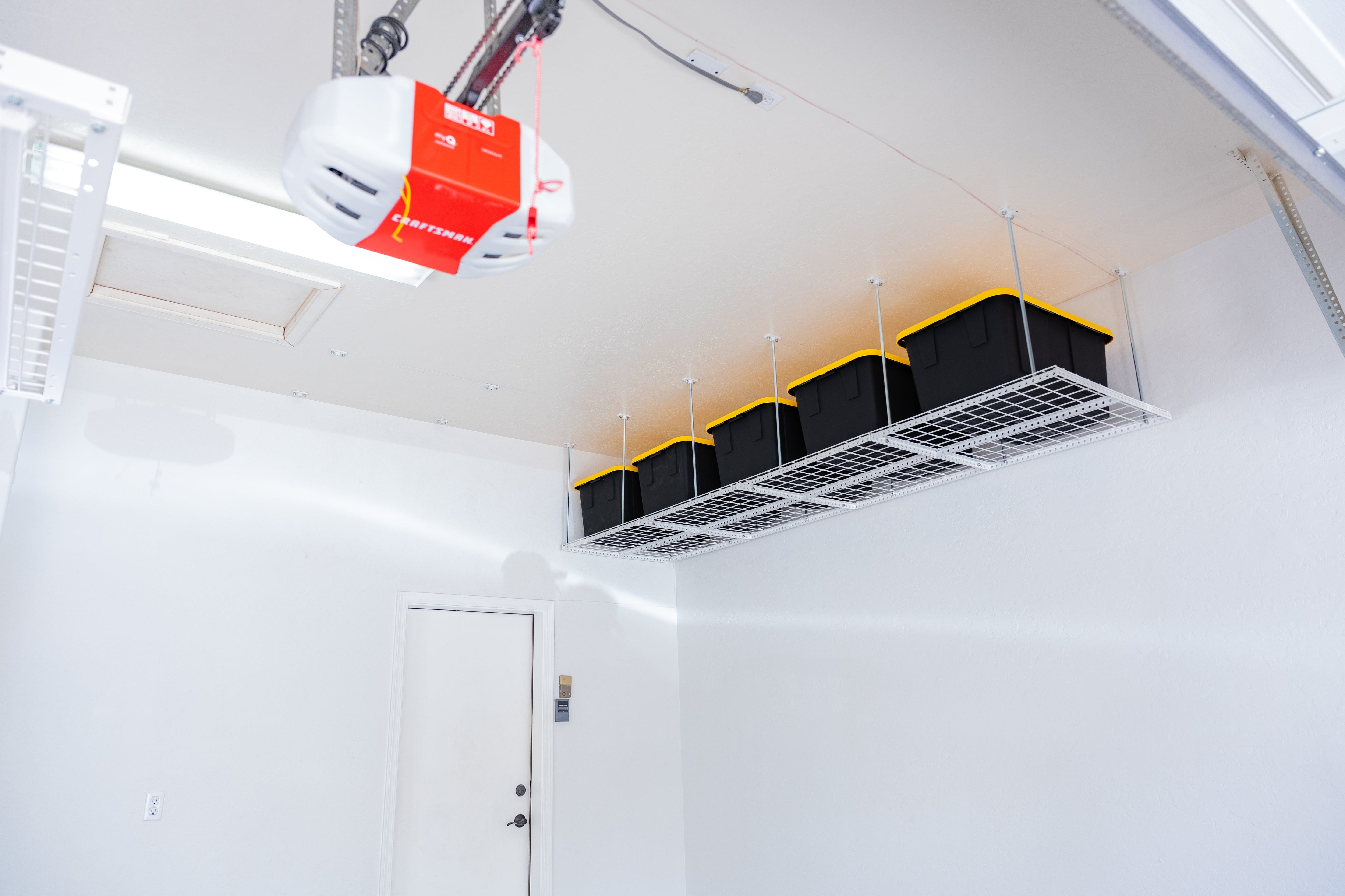 Dura-Lift Elevate Adjustable Height Overhead Garage Door Ceiling Quad Platform (31 in. W x 124 in. D)