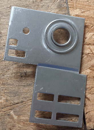 Garage Door End Bearing Plates Pair