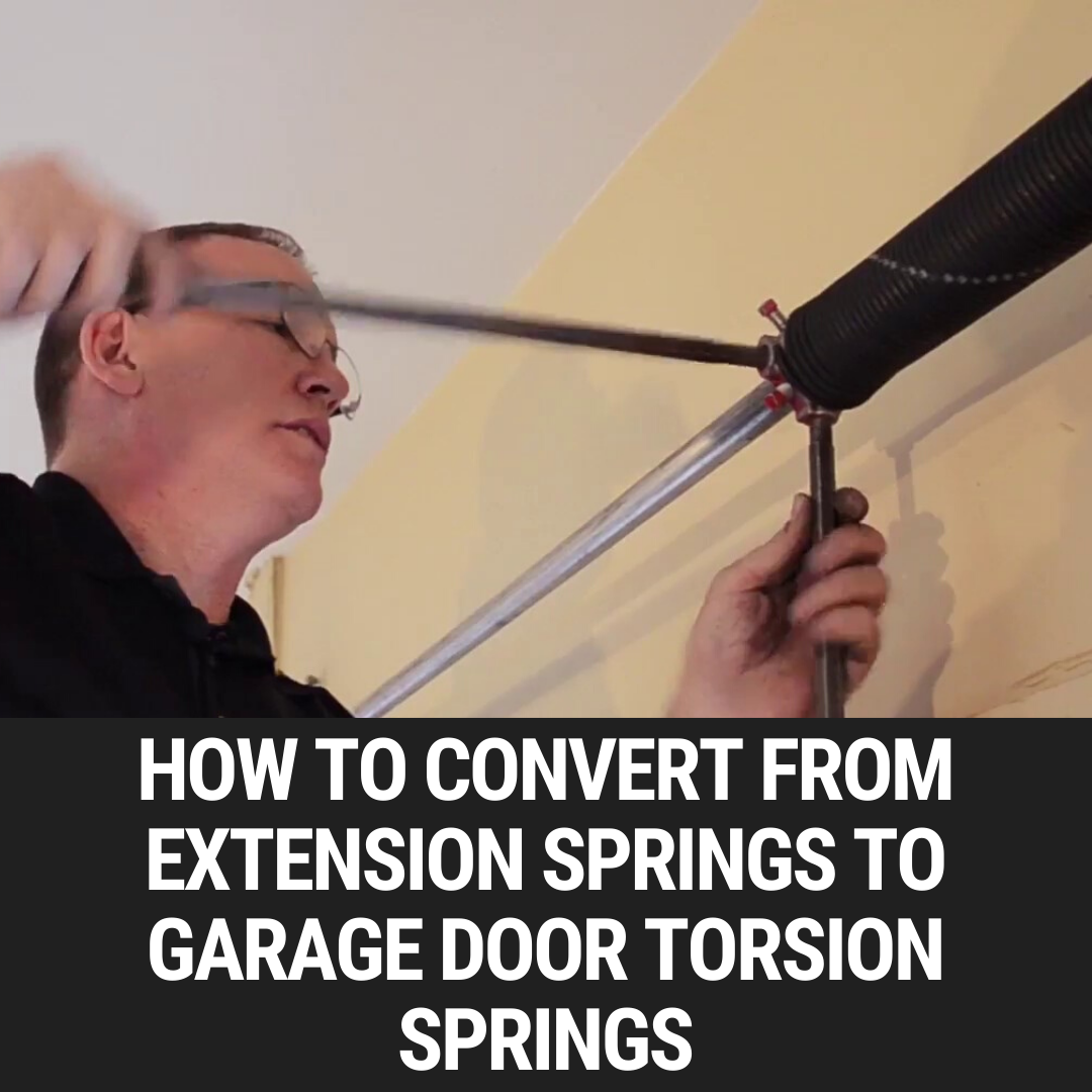 How to Convert from Extension Springs to Garage Door Torsion Springs