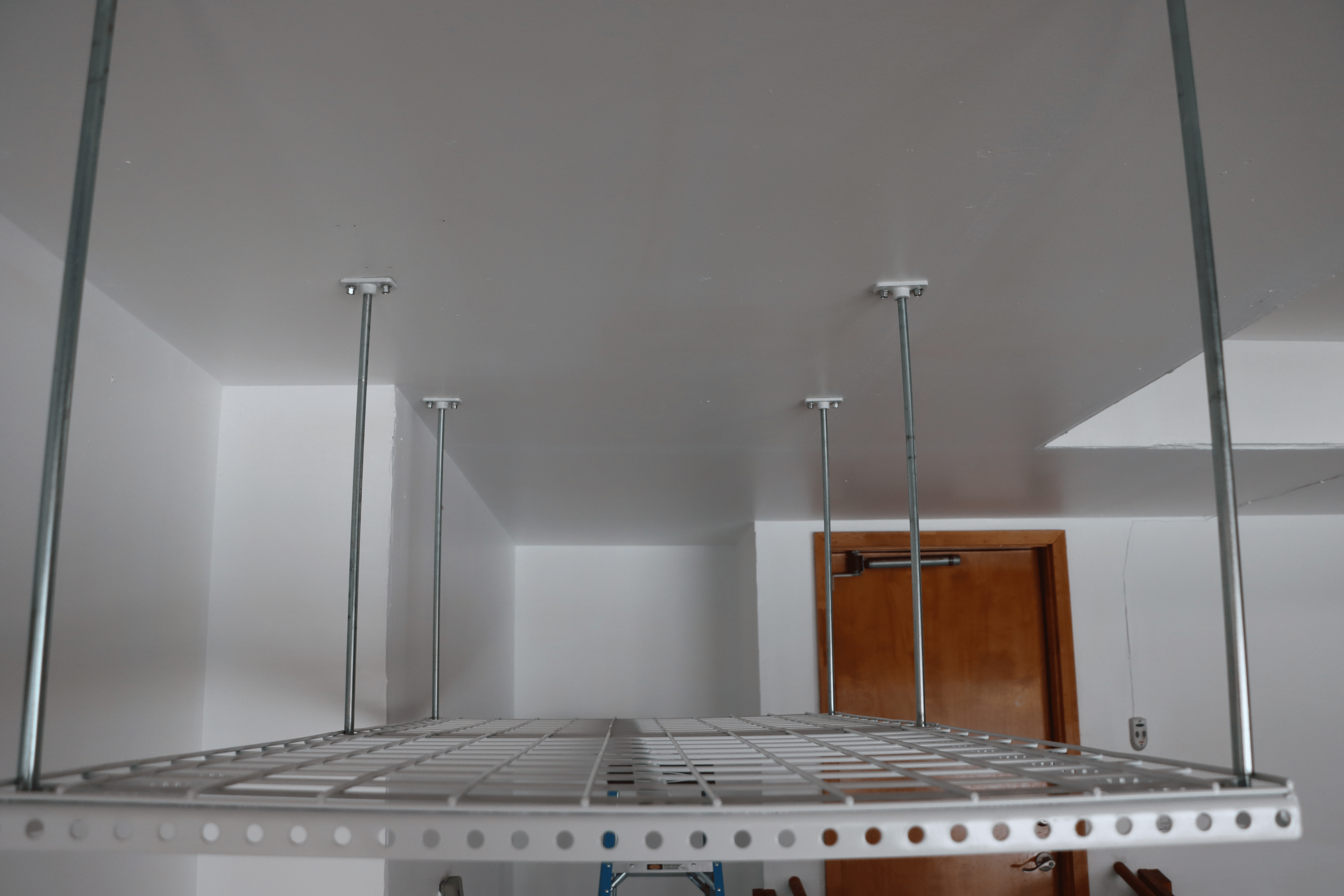 Dura-Lift Elevate Adjustable Height Overhead Garage Door Ceiling Double Storage Platform (31 in W x 62 in D)