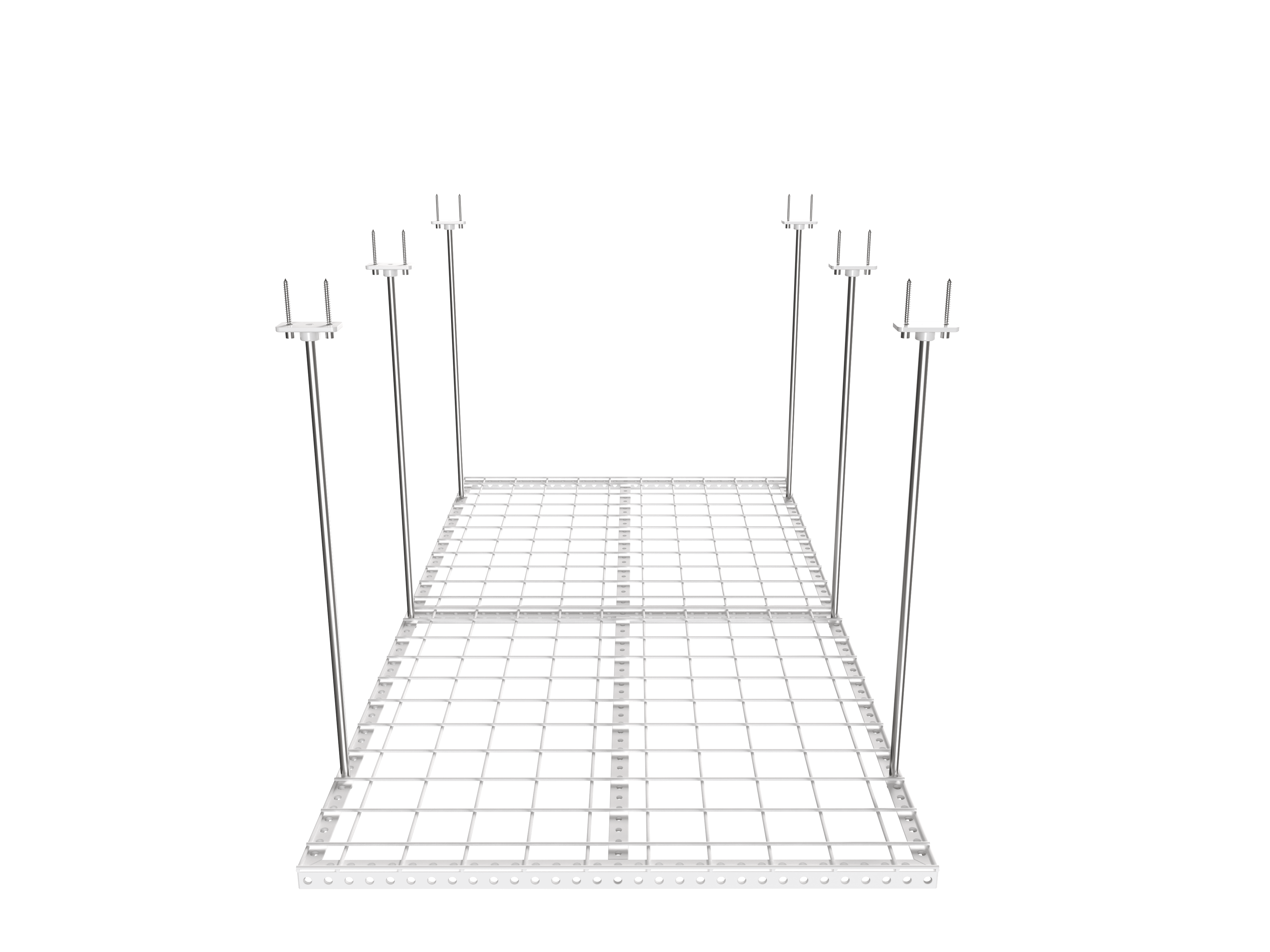 Dura-Lift Elevate Adjustable Height Overhead Garage Door Ceiling Double Storage Platform (31 in W x 62 in D)
