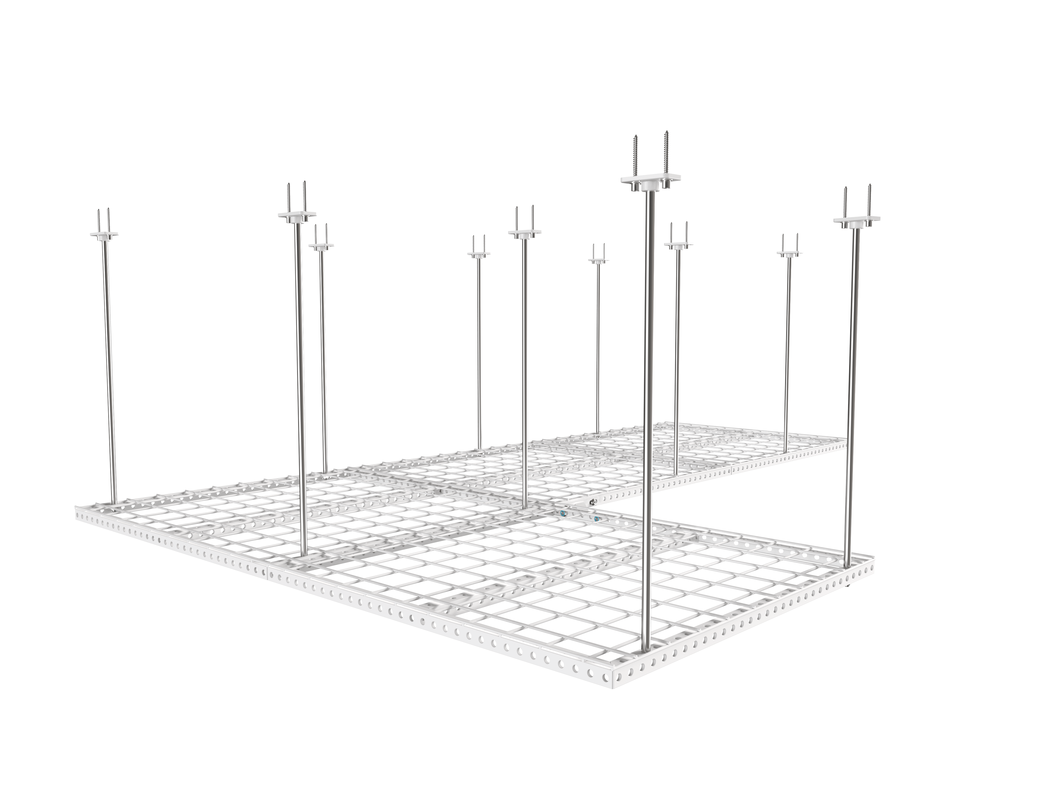 Dura-Lift Elevate Adjustable Height Overhead Garage Door Ceiling Quad Platform L