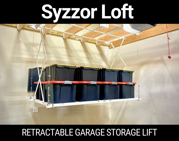 E-Z Garage Storage Syzzor Loft Retractable Overhead Garage Storage