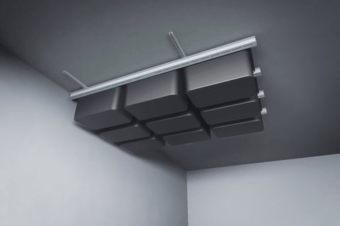 E-Z Glide Overhead Tote Organization System - Overhead Garage Storage