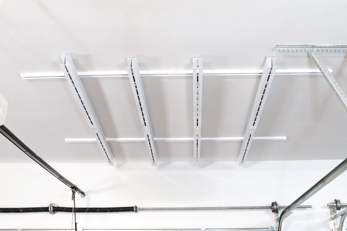 EZ Slide Tote Storage System Overhead Garage Storage Garage Door Nation