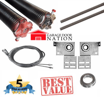 Garage Door Torsion Springs Replacement Kit (fix broken springs)