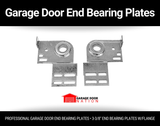 garage door end bearing plates pair