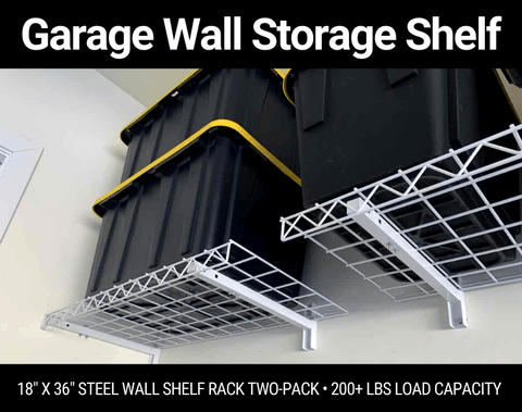 Garage Wall Storage Shelf Two-Pack