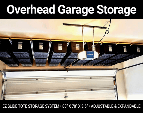 EZ Slide Tote Storage System - Overhead Garage Storage – Garage Door Nation